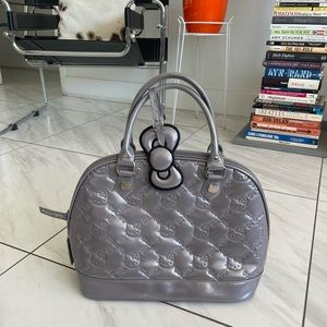 Hello Kitty x Loungefly Bowler Bag - Silver Pearl